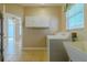 Laundry room with white washer, utility sink, and a window at 5916 Nw 27Th Pl, Ocala, FL 34482