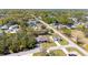 Scenic aerial view of a residential neighborhood showcasing tree-lined streets and well-maintained homes at 16272 Se 89Th Ct, Summerfield, FL 34491