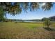 Picturesque backyard with lush greenery leading to a serene lake at 221 Se 167Th Ct, Silver Springs, FL 34488