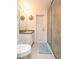Simple bathroom featuring a shower with glass doors and a vanity with a sink at 4941 Nw 32 Street, Ocala, FL 34482