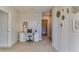 Bright office space with a desk, chair, and minimalist decor, perfect for a home workspace at 2940 Ne 21St Terrace Rd, Ocala, FL 34470