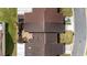 Birds-eye view shows the layout of the community with mature landscaping and ample parking space at 3616 Ne 17Th Ln, Ocala, FL 34470