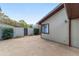 Side yard with privacy fence and minimalist landscaping at 3616 Ne 17Th Ln, Ocala, FL 34470