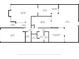 Detailed floor plan showcasing the layout of the home with the number of bedrooms, bathrooms, kitchen, and living spaces at 3616 Ne 17Th Ln, Ocala, FL 34470