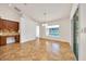 Open dining area with sliding glass doors and view of the pool at 6307 Se 8Th Ln, Ocala, FL 34472