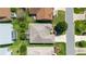 Aerial view of the home showcasing the backyard, landscaping, and overall property layout at 17959 Se 89Th Natchez Ave, The Villages, FL 32162