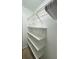 Practical closet with shelving provides ample storage space, helping keep your belongings neatly organized at 20800 River Dr # A17, Dunnellon, FL 34431
