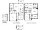 Detailed floor plan showcasing the layout of the home's first and second floors at 4250 Sw 53Rd Lane Rd, Ocala, FL 34474