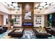 Elegant lobby area with modern decor, comfortable seating and designer lighting at 5111 Nw 35Th Pl, Ocala, FL 34482