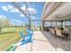 Screened patio provides relaxing space with chairs and outdoor dining at 5111 Nw 35Th Pl, Ocala, FL 34482
