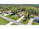 Scenic aerial view of a suburban home with well-manicured lawn and mature trees in a quiet neighborhood at 530 Nw 113Th Cir, Ocala, FL 34482