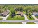 Beautiful aerial view of the property showcasing the home's landscaping, driveway, and surrounding greenery at 530 Nw 113Th Cir, Ocala, FL 34482