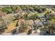 An aerial perspective showcasing a single-Gathering home with a spacious yard in a neighborhood setting at 811 Niles St, Daytona Beach, FL 32114