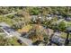 Wide aerial view featuring a home with a fenced-in yard amidst a diverse, green landscape at 811 Niles St, Daytona Beach, FL 32114