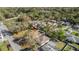 Expansive aerial view showing a single-Gathering residence within a tree-lined residential area at 811 Niles St, Daytona Beach, FL 32114