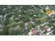 An aerial view showcases the CampAlto neighborhood, highlighting its mature trees and nearby access to 5th, 8th, and 9th Streets at 912 Se 6Th St, Ocala, FL 34471