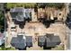 Aerial view of ongoing construction displaying multiple homes in a new development with construction equipment at 912 Se 6Th St, Ocala, FL 34471