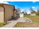 Backyard view showcasing the patio area and the surrounding landscape of the property at 11267 Sw 51St Ave, Ocala, FL 34476