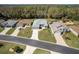 Aerial shot of several homes boasting manicured lawns and pristine landscaping at 15304 Sw 15Th Terrace Rd, Ocala, FL 34473