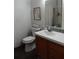 Toilet, sink, and vanity in the guest bathroom at 2061 Nw 165Th Court Rd, Dunnellon, FL 34432