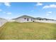 Expansive backyard with plenty of room for activities, complemented by a sleek, modern exterior at 5537 Se 91St Pl, Ocala, FL 34480