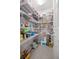Walk-in pantry with wire shelving provides ample storage space for food and household items at 5537 Se 91St Pl, Ocala, FL 34480