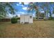 View of backyard storage shed at 6718 Cherry Rd, Ocala, FL 34472