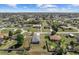 Wide aerial shot showcasing a community with well-spaced homes, mature trees, and beautiful green landscapes at 10400 Sw 50Th Ct, Ocala, FL 34476