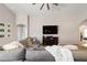 Inviting living room showcasing decor, vaulted ceilings, and an open concept design at 10400 Sw 50Th Ct, Ocala, FL 34476