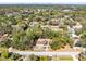 Expansive aerial view showing the home's location surrounded by mature trees in a quiet neighborhood setting at 1533 Pine St, Apopka, FL 32703