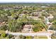 Aerial view showcasing the property lines of the home and the surrounding wooded area, offering privacy at 1533 Pine St, Apopka, FL 32703