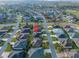 Neighborhood aerial view showing the density, layout, and the location of the property at 3407 Melbourne Ln, The Villages, FL 32163