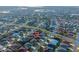 Picturesque aerial view of a community, showcasing the property's location near a lake, golf course, and city amenities at 3407 Melbourne Ln, The Villages, FL 32163