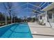 Beautiful backyard featuring a private screened-in pool with plenty of space for lounging at 5037 Sw 109Th Loop, Ocala, FL 34476