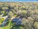 Aerial view of the property surrounded by lush greenery and mature trees at 5150 Se 47Th Court Rd, Ocala, FL 34480
