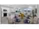 Open dining area with kitchen island and lots of natural light for entertaining at 5270 Nw 33Rd Pl, Ocala, FL 34482