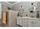 Bathroom features modern fixtures, double vanity, and a separate shower at 5560 Ne 31St Ter, Ocala, FL 34479