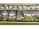 Aerial view of several beautiful homes with well-maintained lawns in a friendly, walkable neighborhood at 8899 Sw 50Th Ave, Ocala, FL 34476