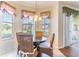 Charming breakfast nook with large windows and backyard view, providing natural light at 9458 Sw 93Rd Loop, Ocala, FL 34481