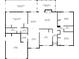 A floor plan illustrating the layout of the home, including the living areas and bedroom locations at 12453 Se 61St Ct, Belleview, FL 34420