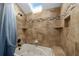 Tiled bathtub and shower combo with a skylight providing natural light at 4245 Se 24Th Ter, Ocala, FL 34480