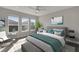 Serene main bedroom featuring natural light, a plush bed, and stylish contemporary furnishings at 4546 Nw 53Rd Avenue Rd, Ocala, FL 34482