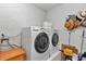 Bright laundry room with modern washer and dryer at 9844 Sw 198Th Cir, Dunnellon, FL 34432