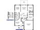 Detailed floor plan showcasing the layout of the home, including bedrooms, bathrooms, kitchen, and living spaces at 4413 Sw 90Th Pl, Ocala, FL 34476