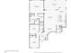 Detailed floor plan showcasing the layout of the home's bedrooms, kitchen, living areas, and screened patio at 5766 Henry Loop, The Villages, FL 32163