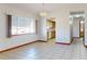 Bright dining room with tile flooring, chandelier, and large window at 11197 Sw 79Th Ave, Ocala, FL 34476
