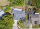 Bird's-eye view of property featuring a fenced backyard, patio, and landscaping at 2607 Verde Ln, Winter Park, FL 32792