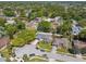 Aerial view of the neighborhood showcasing lush greenery and well-maintained homes at 2607 Verde Ln, Winter Park, FL 32792