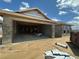 A new home under construction shows the garage and CMU block walls, and lumber framing at 4528 Sw 90Th Lane Rd, Ocala, FL 34476