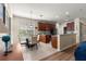 Cozy breakfast nook features a modern table set and views into the living area at 9230 Sw 66Th Loop, Ocala, FL 34481